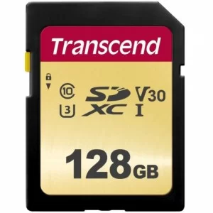 Карта памяти Transcend 128GB SDXC class 10 UHS-I (TS128GSDC500S)