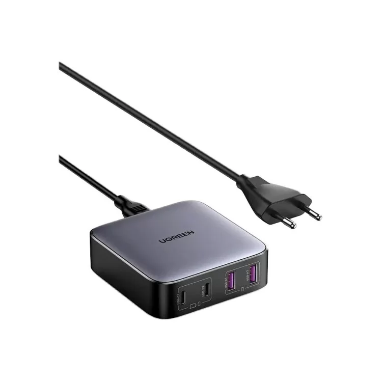 Зарядное устройство Ugreen 4xUSB 65W (2хUSB-C+2xUSB-A) Gan CD327 (90747) цена 2 888грн - фотография 2