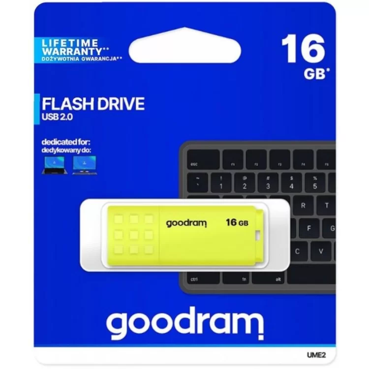 в продаже USB флеш накопитель Goodram 16GB UME2 Yellow USB 2.0 (UME2-0160Y0R11) - фото 3