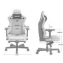 Кресло игровое Anda Seat Kaiser 3 Fabric Size L Grey (AD12YDC-L-01-G-PV/F)