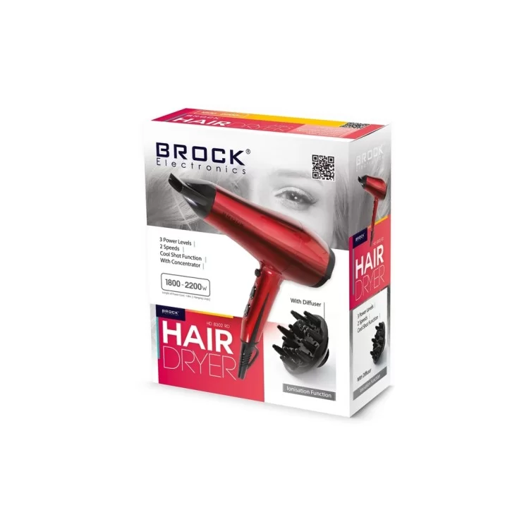 в продажу Фен Brock HD 8302 RD - фото 3