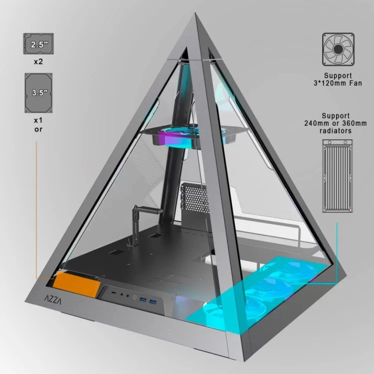 Корпус Azza PYRAMID (CSAZ-804L) інструкція - картинка 6