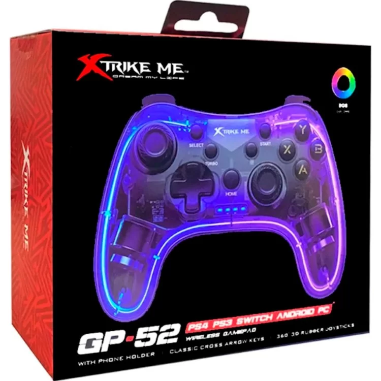 Геймпад Xtrike ME GP-52 Bluetooth RGB PS4/IOS/Android/PC/Nintendo (GP-52) характеристики - фотографія 7