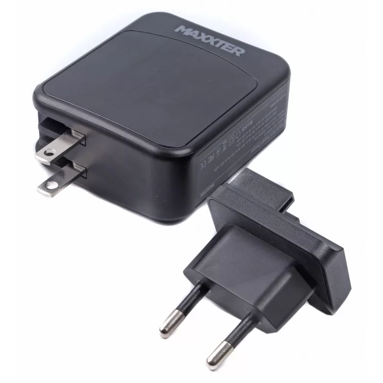 продаємо Зарядний пристрій Maxxter 1USB-A + 2USB-C (PD 65W+PD 18W + QC 3.0) (WC-PD65W-01) в Україні - фото 4