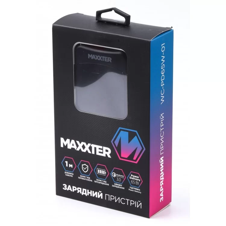 Зарядное устройство Maxxter 1USB-A + 2USB-C (PD 65W+PD 18W + QC 3.0) (WC-PD65W-01) отзывы - изображение 5