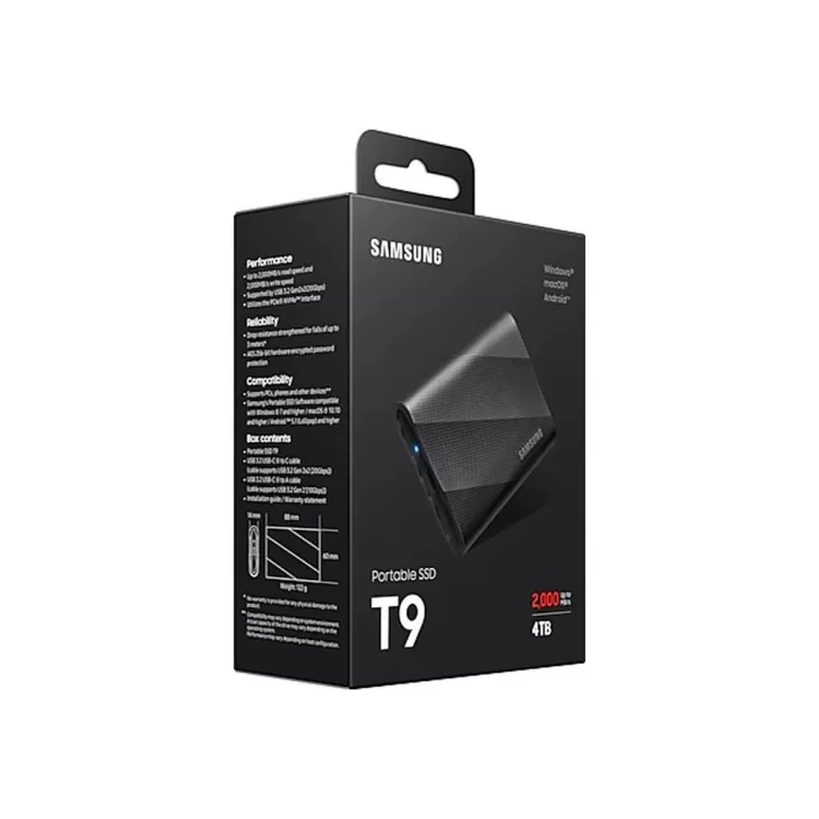 Накопитель SSD USB 3.2 4TB T9 Samsung (MU-PG4T0B/EU) - фото 10