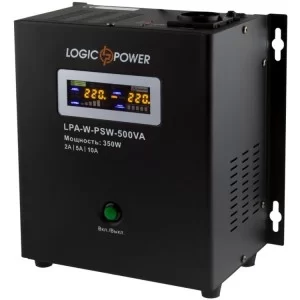 Пристрій безперебійного живлення LogicPower LPA- W - PSW-500VA, 2A/5А/10А (7145)