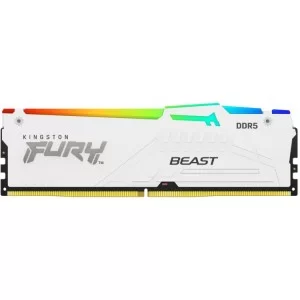 Модуль пам'яті для комп'ютера DDR5 16GB 6000 MHz Beast RGB EXPO White Kingston Fury (ex.HyperX) (KF560C36BWEA-16)