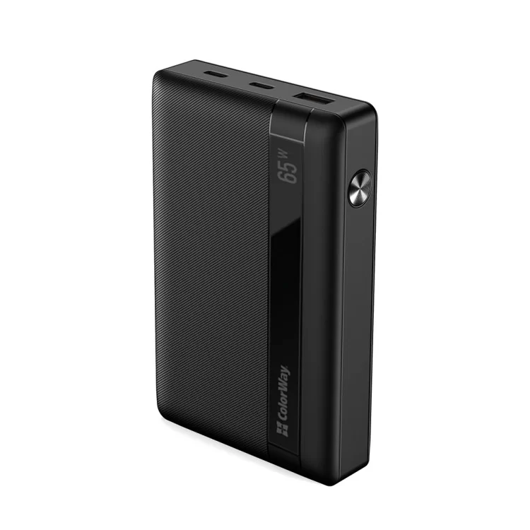 в продажу Батарея універсальна ColorWay 20 000 mAh PD/65W, QC/3.0, black (CW-PB200LPA3BK-PDD) - фото 3