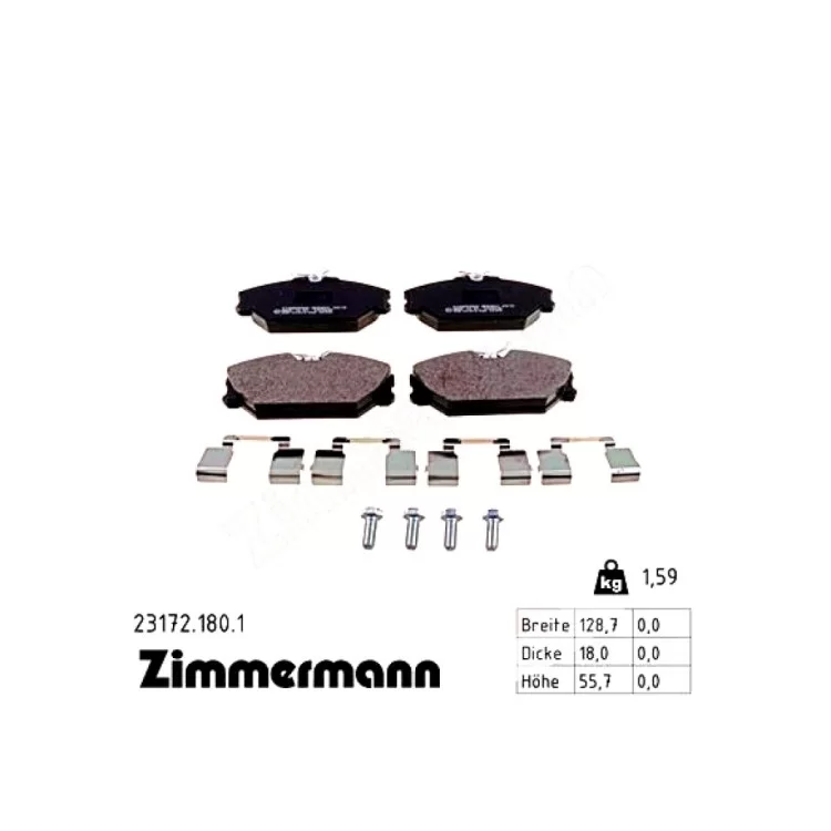 Тормозные колодки ZIMMERMANN 23172.180.1