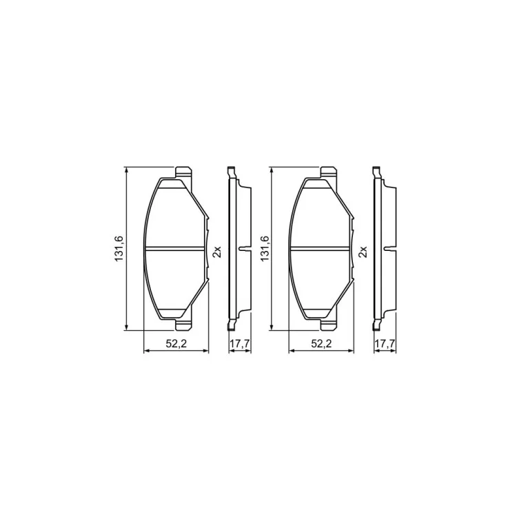 Тормозные колодки Bosch 0 986 495 390