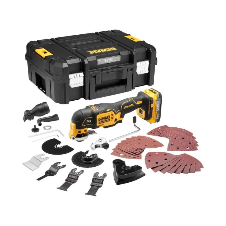 Реноватор DeWALT 18В PowerStack 1.7Ah, 20000 кол/хв, TSTAK (DCS356E1T) ціна 23 038грн - фотографія 2