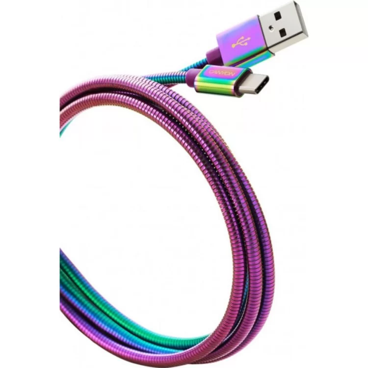 Дата кабель USB 2.0 AM to Type-C 1.2m Rainbow Canyon (CNS-USBC7RW) цена 429грн - фотография 2