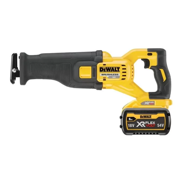 Сабельная пила DeWALT 54В XR FLEXVOLT Li-lon 2 Ач, 0 - 3000 ход/мин, 3.54 кг, кейс TSTAK (DCS389T2) цена 64 616грн - фотография 2