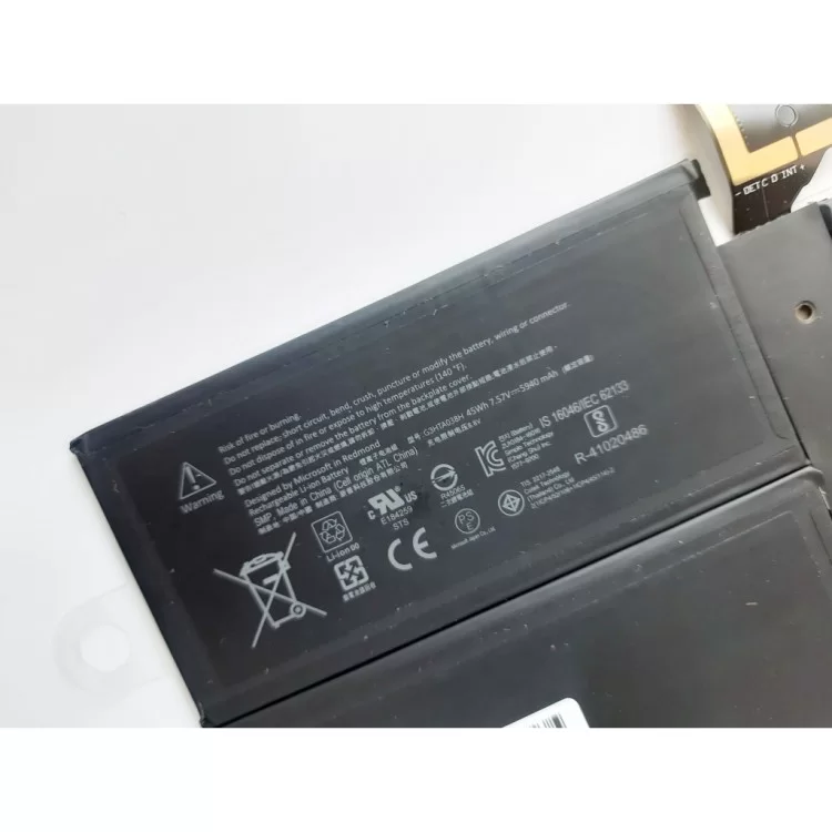 в продажу Акумулятор до ноутбука Microsoft Surface Pro 5 (Model 1796) G3HTA038H, 5940mAh (45Wh), 4cell, (A47516) - фото 3