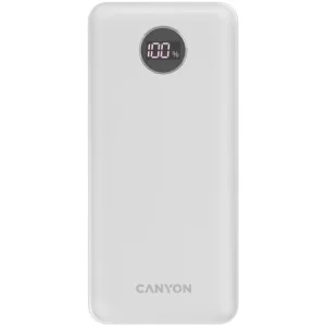 Батарея універсальна Canyon PB-2002 20000mAh, PD/20W, QC/3.0, White (CNE-CPB2002W)