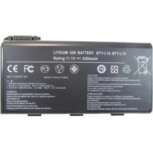 Аккумулятор для ноутбука AlSoft MSI BTY-L74 5200mAh 6cell 11.1V Li-ion (A41554)