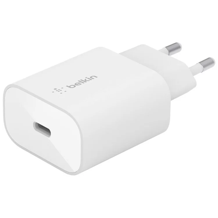 Зарядное устройство Belkin USB-С 25W PD PPS + cable USB-C-Lightning 1m (WCA004VF1MWH-B5) цена 2 718грн - фотография 2