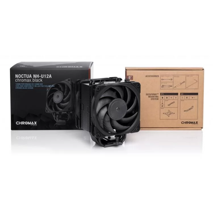 продаем Кулер для процессора Noctua NH-U12A CHROMAX BLACK в Украине - фото 4