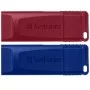 USB флеш накопичувач Verbatim 2x32GB Store'n'Go Slider Red/Blue USB 2.0 (49327)