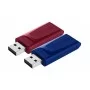 USB флеш накопичувач Verbatim 2x32GB Store'n'Go Slider Red/Blue USB 2.0 (49327)