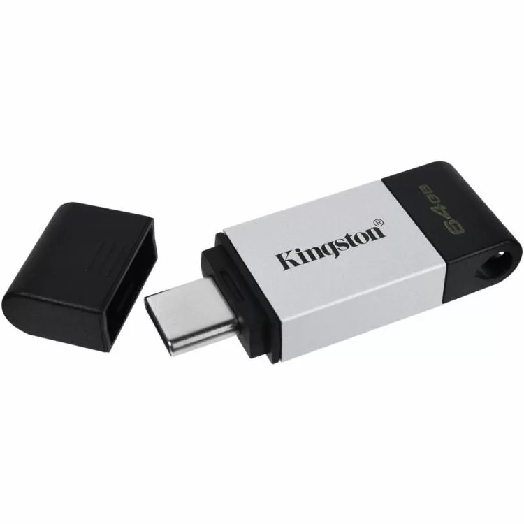 в продажу USB флеш накопичувач Kingston 64GB DataTraveler 80 USB 3.2/Type-C (DT80/64GB) - фото 3