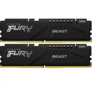 Модуль памяти для компьютера DDR5 64GB (2x32GB) 6000 MHz Beast Black XMP Kingston Fury (ex.HyperX) (KF560C30BBK2-64)