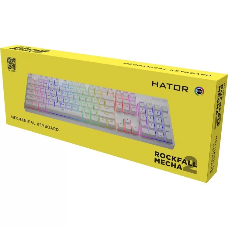 Клавиатура Hator Rockfall 2 Mecha Orange USB White (HTK-711) инструкция - картинка 6