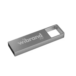 USB флеш накопичувач Wibrand 8GB Shark Silver USB 2.0 (WI2.0/SH8U4S)