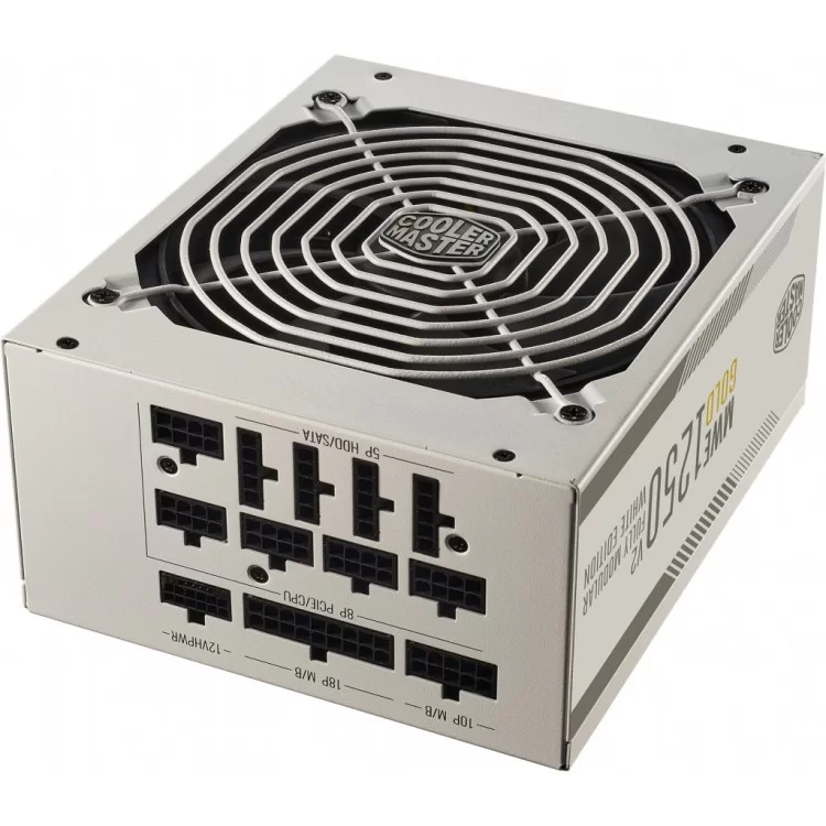 в продажу Блок живлення CoolerMaster 1250W MWE Gold 1250 - V2 ATX 3.0 White Version (MPE-C501-AFCAG-3GEU) - фото 3