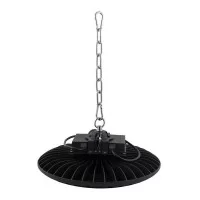 Купольний світлодіодний світильник для високої стелі EVRO-EB-200-03 200W 6400K круглий чорний IP65 Євросвітло