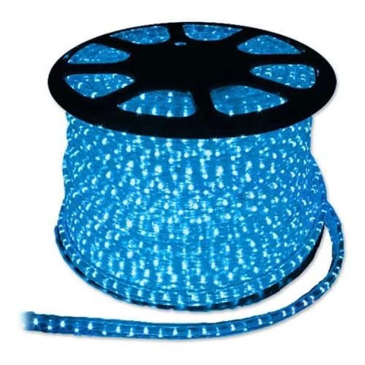 Світлодіодний дюралайт LED 2-х жильный 1,44Вт/м 13мм круг синій 36SMD Feron