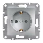 Механизм розетки (2К+З) 16A с шторками алюминий EPH2900261 Schneider Electric Asfora