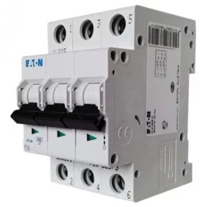 Автоматичний вимикач 6A 6kA 3 полюса тип C PL6-C6/3 Eaton (Moeller)