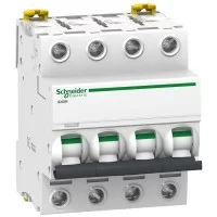 Автоматичний вимикач 25A 10kA 4 полюси тип C A9F89425 Acti9 iC60H Schneider Electric