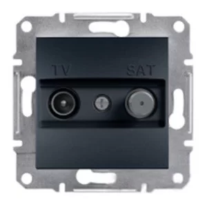 Механізм розетки TV/SAT индивидуальной антрацит EPH3400471 Schneider Electric Asfora