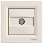 ТВ розетка проходная Schneider Asfora Кремовый (EPH3200323)