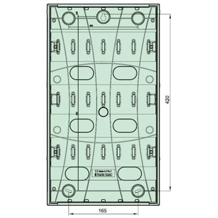 в продажу Щит розподільний MIP12312T накладний IP40 36мод. (3x12) Mini Pragma Schneider Electric - фото 3