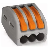 Клемна колодка з натискним важелем на 3 дроти 222-413 Wago