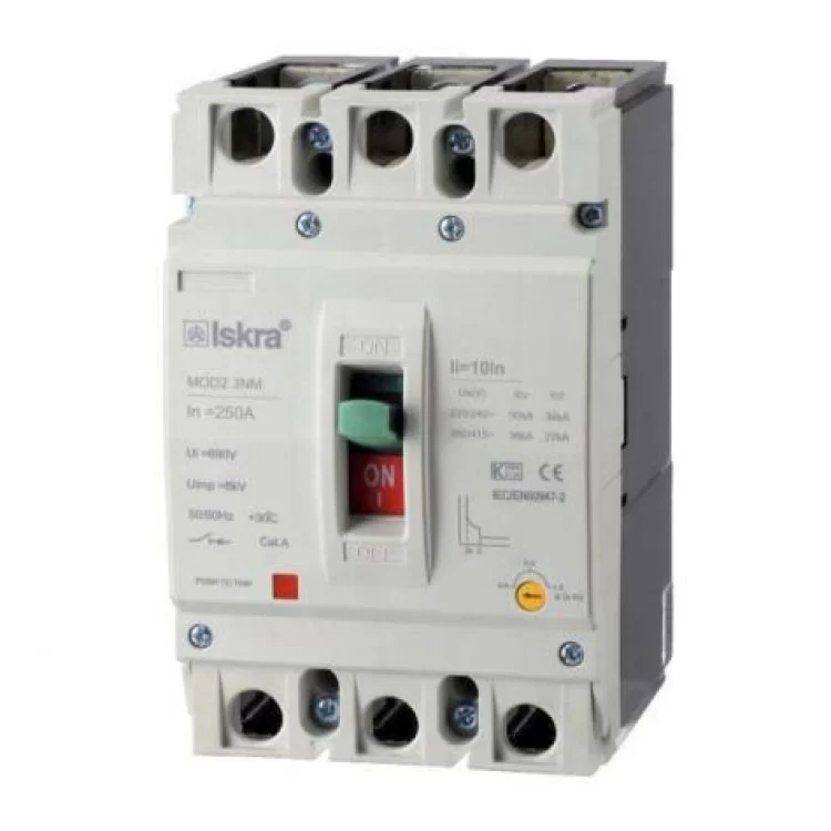 Автоматичний вимикач в литому корпусі з регульованим розчеплювачем MOD2 3NL 200A, 36кА