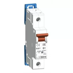 Модульний автоматичний вимикач RI61 B1A, 1P, 10кА