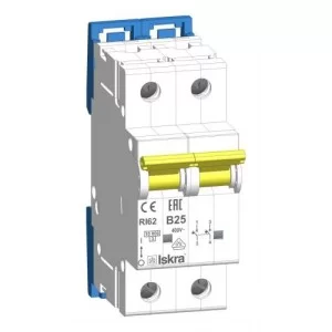Модульный автоматический выключатель RI62 B25A, 2P, 10кА