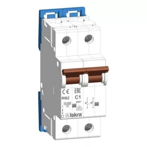 Автоматический выключатель 1A 2P C 10kA ISKRA RI62C1A (786100144000)