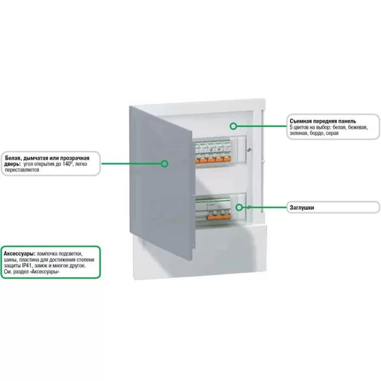 Щит распределительный MIP22112 вмонтированный IP40 12мод. (1x12) Mini Pragma Schneider Electric отзывы - изображение 5