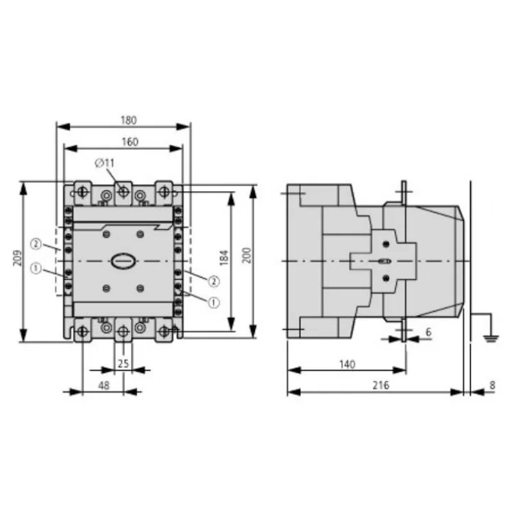 Контактор Eaton Moeller DILM400-S/22 (220-240V50/60HZ) ціна 45 810грн - фотографія 2