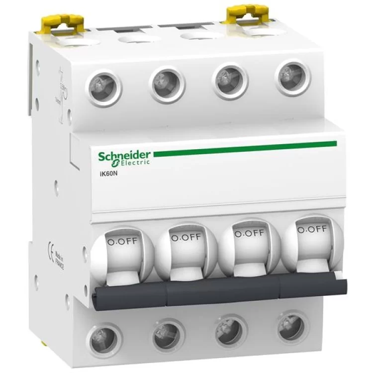 Автоматичний вимикач 40A 6kA 4 полюси тип C A9K24440 Acti9 iK60 Schneider Electric