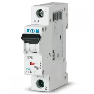 Автоматичний вимикач 32A 6kA 3 полюса тип D PL6-D32/3 Eaton (Moeller)
