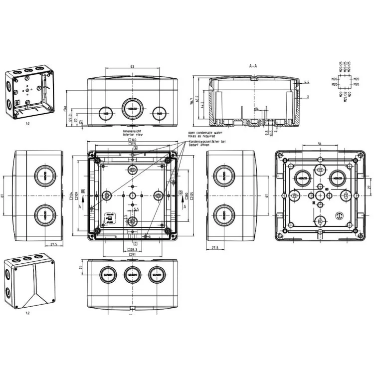 Розподільна коробка Spelsberg Abox 100-10² IP65 ціна 0грн - фотографія 2