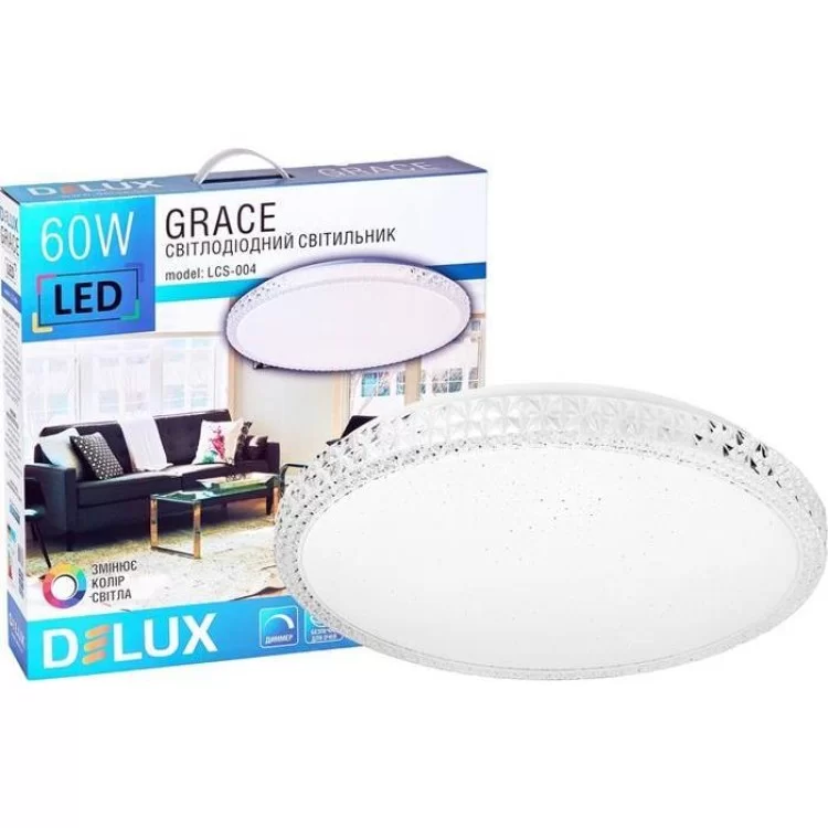 Функціональний світлодіодний світильник LCS-004 Grace 60W 3000-6000K 90011628 Delux
