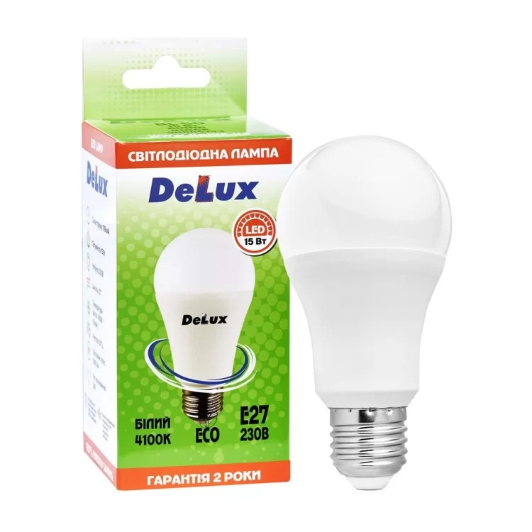 Светодиодная лампа DELUX BL 60 15Вт 4100K 220В E27 цена 60грн - фотография 2